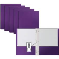 Purple Binders & Folders Better Office Products Paper 2 Pocket Folders with Prongs, 50