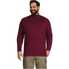 Lands' End Men Sweaters Lands' End Men's Super-t Turtleneck T-Shirt Rich burgundy Rich burgundy