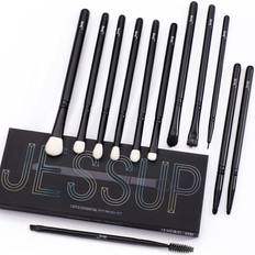 Cosmetics Jessup Professional Eye Brush Gift Set for Eyeshadow Eyeliner Eyebrow Eyelash Soft Blending 12 Pcs T322