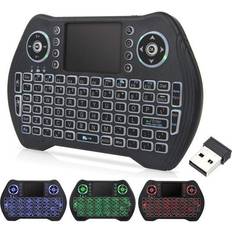 DIGIGUARD Backlit Mini Wireless Keyboard Touchpad Mouse Combo