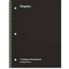 Staples Tru Red 3-Subject Twin Wire Notebook, College Rule, Blue, Each (TUD24423013)