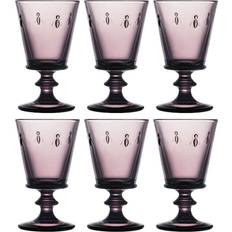 Purple Wine Glasses La Rochere Bee Purple Wine Glass