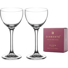 Diamante Home Coupes Crystal Glasses Cocktail Glass 15cl 2pcs