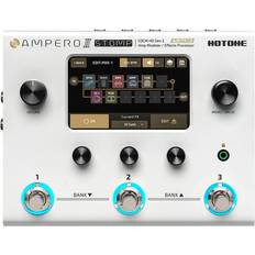 Ampero gitarr bas effektpedal multieffekter processor med expression pedal gitarr bas förstärkning IR-skåp simulering multi språk stereo OTG USB ljudgränssnitt MP-300Ampero II Stomp