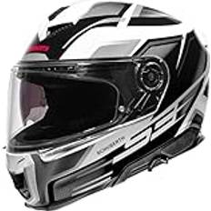 Schuberth S3 Storm Casco, negro-blanco-plata, tamaño para hombre