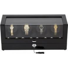 Watch Boxes Mele & Co Madison Burke Langdon Gloss Winder Black Black