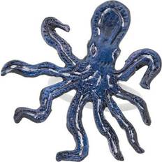 Blue Napkin Rings Saro Lifestyle Octopus Napkin Ring 4