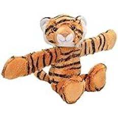 Wild Republic 18085 Huggers Schnapparmband Kuscheltier, Plüschtier, Tiger 20 cm