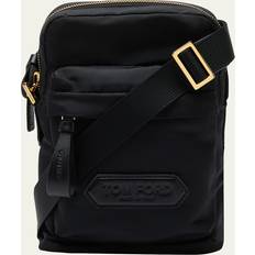 Bags Tom Ford Men's Nylon Vertical Mini Messenger Bag 1N001 BLACK