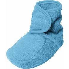 Baby slofjes uitverkoop Playshoes Fleece Babyslofjes - Aquablauw