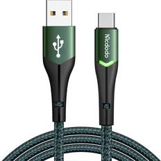 Kabler Mcdodo USB-C Magnificence CA-7961 LED-kabel, grøn 1m