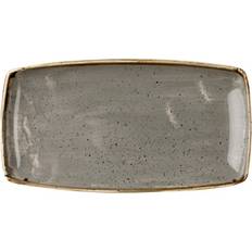 Churchill Flade tallerkener Churchill Stonecast Serveringsfad 35 x 18.5 cm Porcelæn Grå Flad tallerken