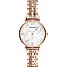 Armani Watches Armani Emporio AR11110 Gianni T-Bar Rose-Gold Tone