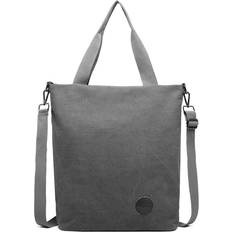 Leather - Men Messenger Bags Brave Soul Grey Miss Lulu Large Canvas Unisex Messenger Bag