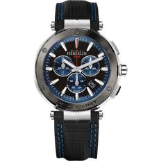 Michel Herbelin Men Wrist Watches Michel Herbelin Newport Chronograph 43mm Blue & Black Blue