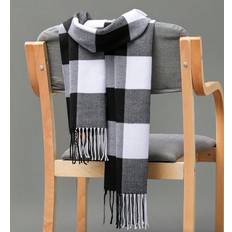 Shein Scarfs Shein 1pc Men's Fashionable British Plaid Pattern Tassel Warm Scarf For Autumn/winter, Suitable For Students, Couples, Business And Outdoor Activities