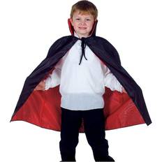 Horror-Shop Schwarz-roter Vampir Umhang für Kinder Schwarz-rotes Cape für