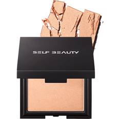 SELFBEAUTY Ultra Fine Highlighter Makeup Powder luminizer Powder 0.25oz Pressed Powder Silky Texture Long wear Bronzer Contour Glow Shimmer Makeup Finishing Powder 7g 01. Milkyway