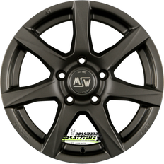 4/100 Car Rims MSW 77 Alloy Wheels Set of 4 15x6 Inch ET42 4x100 PCD 63.3mm Centre Bore