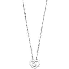 Grace Amor Necklace With Pendant 925 Sterling Silver - Silver