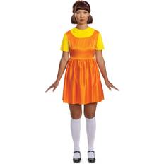 Squid game costume Fancy Dress Disguise Squid Game Young-Hee Doll Deluxe Adult Costume 8-10