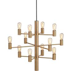 Herstal manola 12 Herstal Manola Brass Pendellampa ∅ 60cm