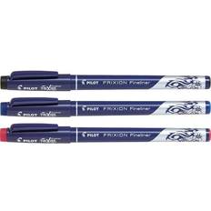 Pilot Fineliner Frixion Black Blue Red 3-pack