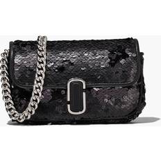 Polyester Crossbody Bags Marc Jacobs The Sequin J Mini Shoulder Bag Black