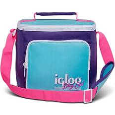 90s Retro Collection Square Neon Lunch Box Cooler Bag Purple