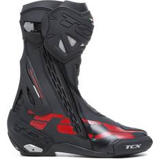 TCX RT-Race Motorradstiefel, schwarz-rot, Größe 45, schwarz-rot, Größe Herren