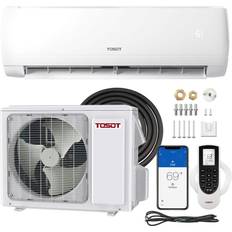 Air Treatment Tosot 12,000 BTU Mini-Split Air Conditioner, Wifi Enabled Inverter Heating System 20 SEER2 230V, 1 Ton, White