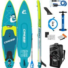 Turkosa SUP Cressi Jet iSUP Set 11'2" mit Pumpe und Paddel