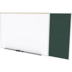 Black Whiteboards Ghent Vinyl 4 8 Bulletin & Mag. Whiteboard C-Set Ebony