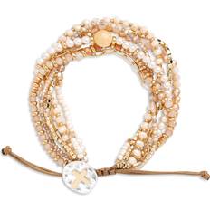 Beige Bracelets Demdaco Your Journey Prayer Bracelet Champagne Terrazzo