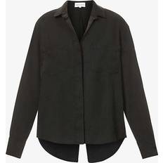 Bella Dahl Bella Dahl Womens Vintage Black Relaxed-fit Crepe Shirt