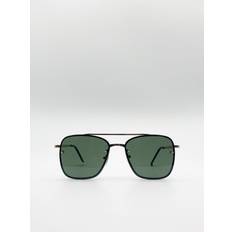 Metal Frame Square Aviator Style