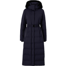 Elastan / Lycra / Spandex Kåper & Frakker Áhkká Dunkappa Long Down Coat - Dark Navy Blue