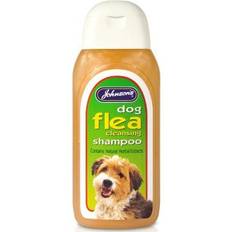 Johnson's veterinary dog flea cleansing shampoo dog puppy grooming