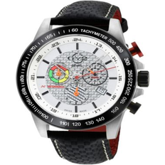 Gevril Scuderia 9920 Black Leather Chronograph Swiss