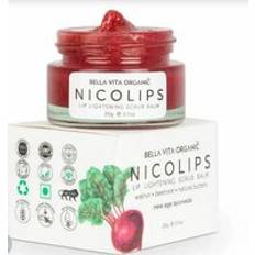 organic nicolips lightening and brightening dark lip balm scrub 20g