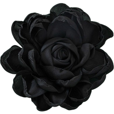 Shein 1pc Trendy Handmade Burnt Edge Black Flower Shaped Unisex Brooch For Party & Festival Style, European And Americana