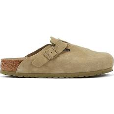 Birkenstock Boston Soft Footbed Suede Leather - Faded Khaki