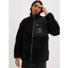 Dr. Denim Overtøj Dr. Denim Ethan Borg Zip Fleece Jacket - Black
