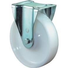 Casters BS Rollen Schwerlast-Bockrolle D.200mm, Trgf.1000kg Ku.Platte L135xB110mm