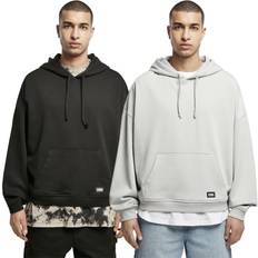 Urban Classics Huvtröja för män 80-tals luvtröja för män överdimensionerad look med långa ärmar färger, storlekar S–XXL, Lätt asfalt