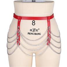 Gothic Thigh Bondage Chain Skirt
