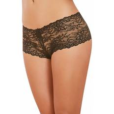 Dreamgirl Open Crotch Lace Hipster Black