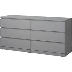 IKEA MALM Grey Glazed Kommode 160x78cm