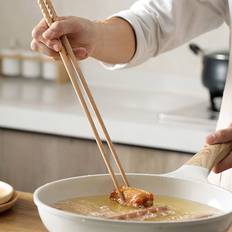 1pair Wooden Chopsticks, Hot Pot Fried Chopsticks