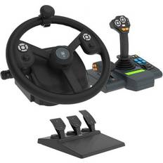 PC - Wireless Wheels & Racing Controls Hori Farming Vehicle Control System - Farm Sim Steering Wheel and Pedals